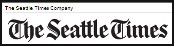 Logo of The Seattle Times, featuring bold, stylized text in a classic font.